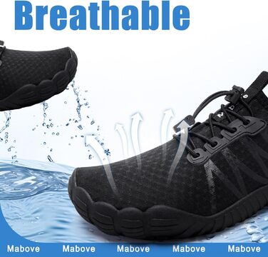 Водні черевики Mabove для жінок та чоловіків: купальні, пляжні, для плавання та серфінгу, зелені, 1924 (41 EU, чорний 795)