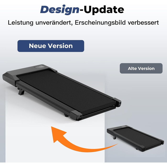 Walking Pad Superun з нахилом 6% – біговий доріжка для дому, максимальна швидкість 12 км/год, з додатком та пультом дистанційного керування. Робочий стіл, максимальне навантаження 136 кг, 90 см, колір Чорний.