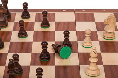 Преміум шаховий набір з махагоні Square Pro Schach №6, дошка та фігури Staunton 6, дерев'яні