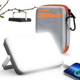 Eventek LED кемпінговий ліхтар 4000LM, 20000mAh Power Bank, USB, до 144 годин, IPX5, 4 режими, для читання, намету, риболовлі, надзвичайних ситуацій
