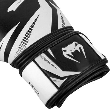 Боксерські рукавички Venum Challenger 3.0 12 Oz чорно-білі