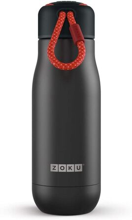 Термобутилка Zoku 350 мл з нержавіючої сталі, чорна