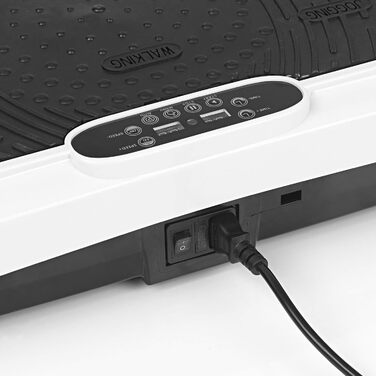 Платформа для вібраційного фітнесу VITALmaxx Basic, 99 рівнів, 3 зони вібрації, нековзна поверхня, 10 програм, з еспандерами