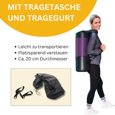 Килимок для тренувань Muawo Premium: фітнес, йога, гімнастика | антиковзаючий, товстий, довгий (190х100х1,5 см)