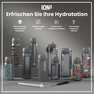 ION8 Фляга для води, 750 мл (Сірий, Evo)