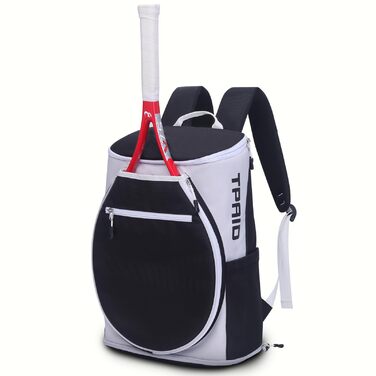 Рюкзак для тенісу Team Tennis Racket Bag: спортивний рюкзак для ракет, взуття та аксесуарів для тенісу, бадмінтону та піклболу (Weiss/Opulenter Garten)