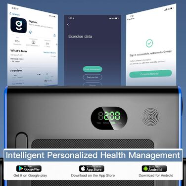 Електрична бігова доріжка DREAMADE, складна, з Bluetooth, LED-дисплеєм, режимами ходьби та бігу, пультом і тримачем для смартфона, до 12 км/год, для дому