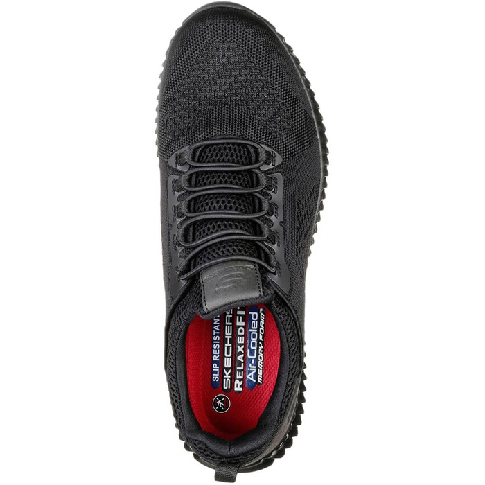 Чоловічі черевики Skechers Cessnock Food Service: чорний текстиль, захист від води та плям
