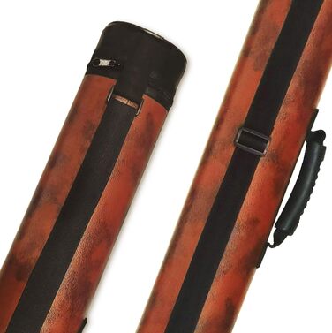 2 кейси для більярдного кия Hartschalenkoffer, овальні, A03-brown