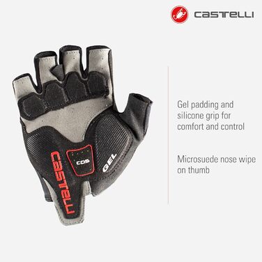 Рукавички Castelli Arenberg Gel 2 Unisex L чорно-білі - вело рукавички з гелевою вставкою