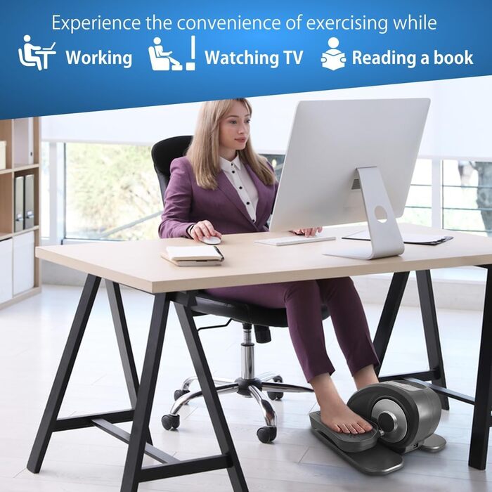 Міні-еліптичний тренажер для дому: компактний, під стіл, для ніг