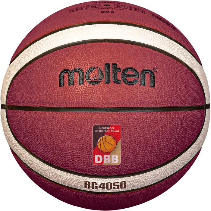 Баскетбольний м'яч Molten B7G4050-DBB, розмір 7, преміум синтетична шкіра, 12 панелей, ігровий м'яч