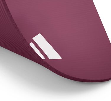 Adidas фітнес-мат для дому, нековзкий, 10 мм, бордовий – килимок для гімнастики, тренувань і йоги, дві розміри