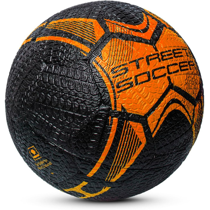 Футбол м'яч Vector X Street Soccer гумовий, машинне зшивання, для тренувань і гри, водостійкий, для юнаків і дорослих, для вулиці та залу