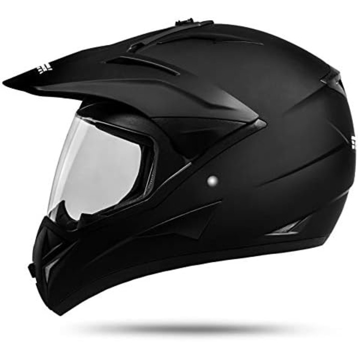 Мотошолом ATO 801 GS War Matt: ендуро шолом з візором для квадроцикла, ATV, мотокросу, мотоцикла, ECE 22.05 (S 55-56 см)