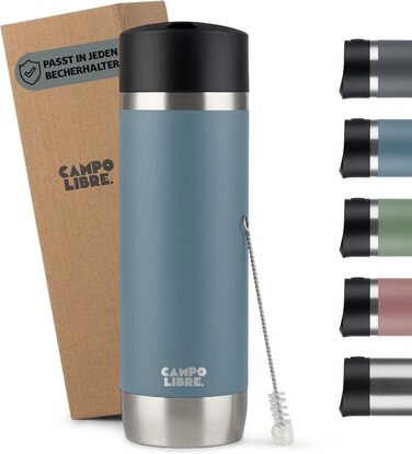 Термочашка Campo Libre Anto I 450 мл, подвійні стінки, 100% герметична, з кришкою One-Touch, преміум термобокал для кави, зберігає тепло до 6 годин