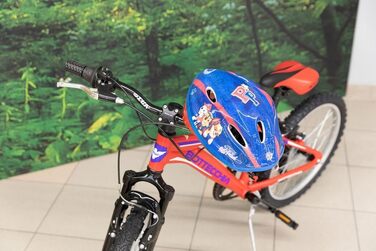 Дитячий велосипедний шолом TataWay Paw Patrol, регульований, пластик, синій, 52-56 см, з кліпсою