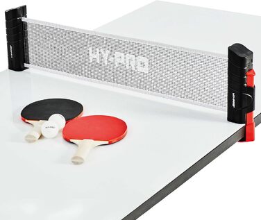 Портативний набір для настільного тенісу Hy-Pro: розсувна сітка, 2 ракетки, 2 м'ячі