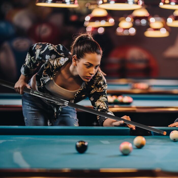 Більярдний кий HomeSeason Billardqueue з скловолокна, 147,3 см, професійний з низьким відбиттям та сумкою