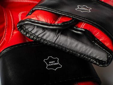 Набір для боксу PAFFEN SPORT Advanced: шкіряні боксерські рукавички, бинти та капа для дорослих
