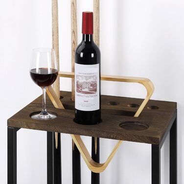 Стенд для більярдних київ Smusei: тримає 6 київ, дерев'яний, для більярдного столу, аксесуар для клубу/ігрової кімнати, темно-коричневий