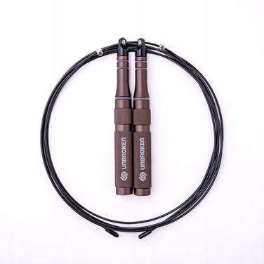 Професійна тренувальна скакалка Unbroken Speed Rope SR-PRO Gunmetal 3.2м