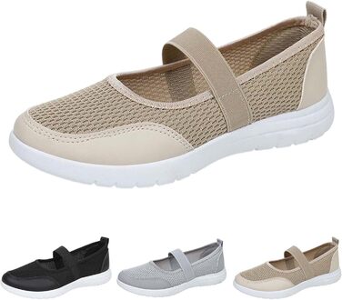 Зручні ортопедичні кросівки для діабетиків, жіночі, для літніх людей, сітка, дихаючі, легкі, для набряклих ніг, пов'язка, для активного відпочинку, фітнесу, повсякденного носіння (Хакі, 36)