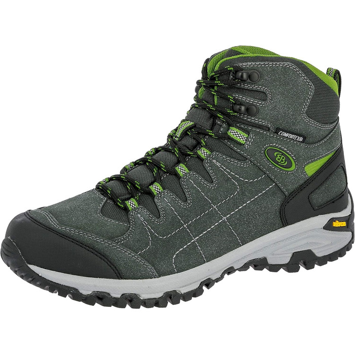 Черевики трекінгові Brütting Mount Shasta Unisex 43 EU, антрацит-зелені