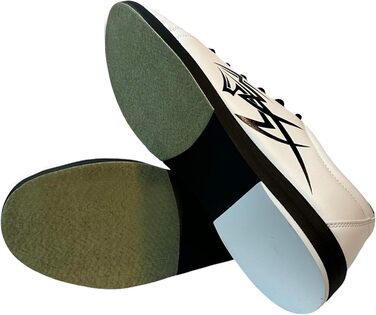 Чоловічі боксерські туфлі Pyramid з принтом черепа Green/Black (9, Tribal White)