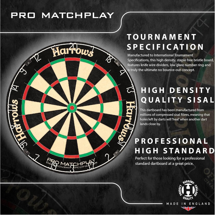 Дартс дошка Harrows MARDLE Matchplay, професійна, F/S