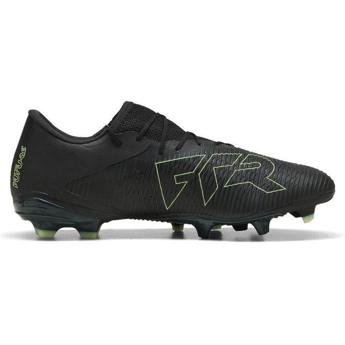 Бутси футбольні PUMA Future 8 Match Low Fg/Ag, 47 EU, Puma Black/Fizzy Light Green, для гри на траві та штучному покритті