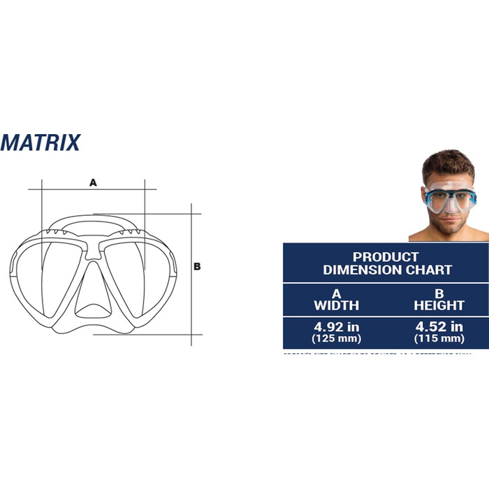 Набір для підводного плавання Cressi Matrix для дорослих