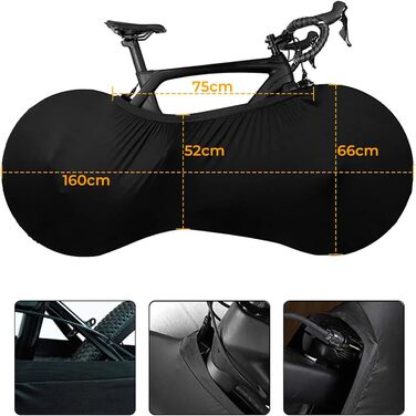 Чохли для велосипедів Barlone Schwarz (2 шт.) - захист від пилу та бруду, чорний | для дому та зберігання