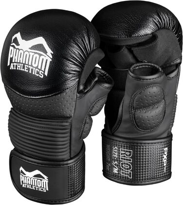 Рукавички для MMA Phantom RIOT – захист для спарингу, відкрита долоня, безпека великого пальця та зап'ястя, для боротьби, тренувань, чоловічі