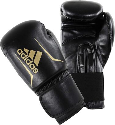 Боксерські рукавички Adidas Speed 50, чорні/золоті, 4oz