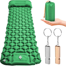 Isomatte HVIERO Саморозкладаючася, для кемпінгу та подорожей, ультралегка, компактна, зелена