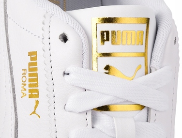 Жіночі спортивні кросівки PUMA Roma Feminine, білі, шкіряні, р. 37