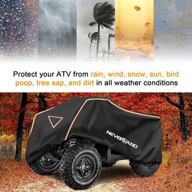 Водонепроникний чохол для квадроцикла NEVERLAND, XXXL, для Polaris, Yamaha, Honda, Coleman, захист від пилу, УФ, вітру, універсальний, зелено-чорний
