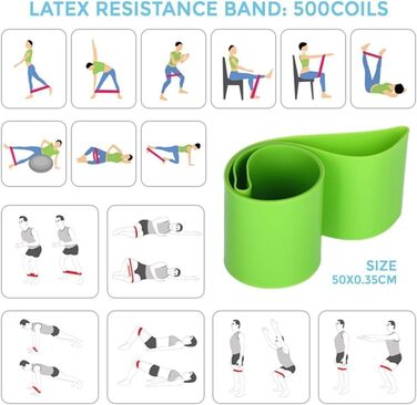 Набір для пілатесу HoldOneLight для жінок: кільце, фітбол 25см, гумки Booty & Figure-8, повний комплект для фітнесу, рожевий
