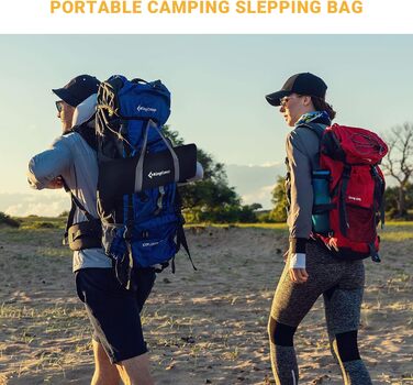 Сплячий мішок KingCamp для дорослих 3 в 1 з знімною ковдрою, зимовий, XXL, бавовна фланель, легкий, портативний, теплий (оливковий, наповнювач 500г/м²)