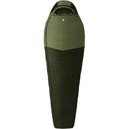 Сплячий мішок Alpinus Ultralight Pro 1000 для дорослих, 215 x 80 см, зелений, двошарова ізоляція, компресійний чохол