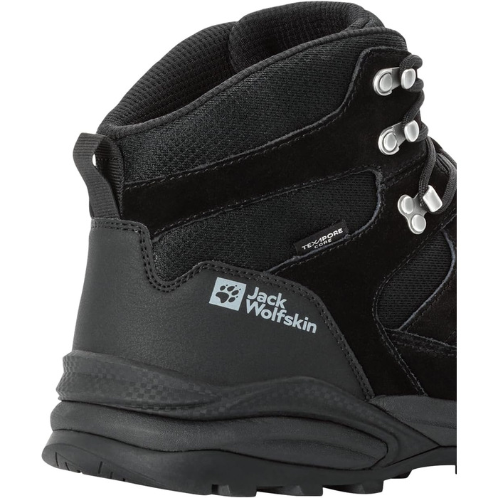 Чоловічі трекінгові черевики Jack Wolfskin Sunset Hike Texapore Mid, 42 EU, чорні