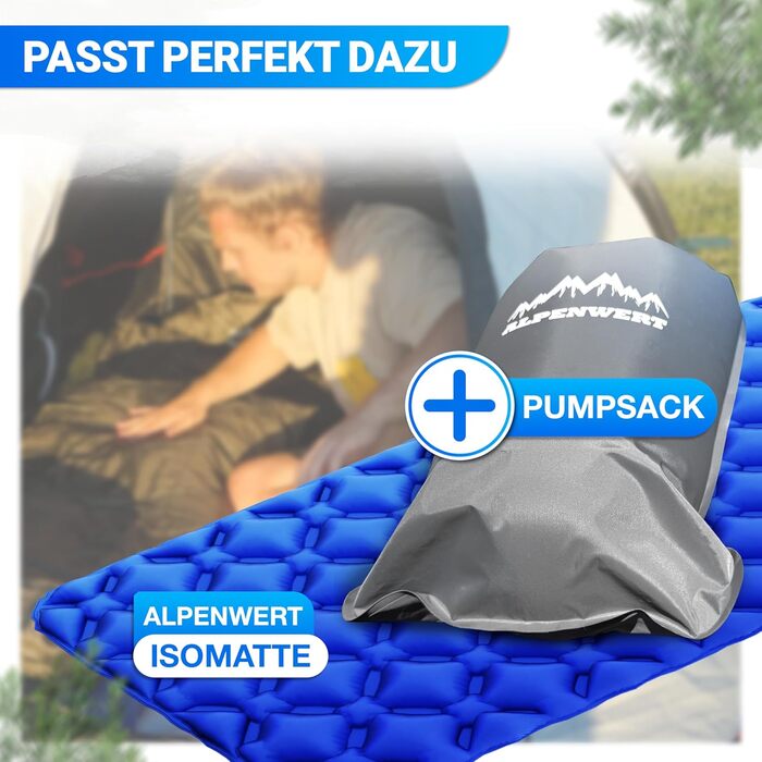 Спальний мішок Alpenwert Літній Ультралегкий (Оливково-гірчичний) - Водовідштовхувальний, YKK, для кемпінгу та фестивалів