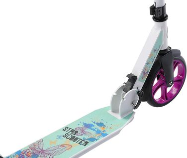 Дитячий та дорослий алюмінієвий самокат STAR SCOOTER з великими колесами 205 мм, міський круїзер для хлопчиків і дівчат від 6 років