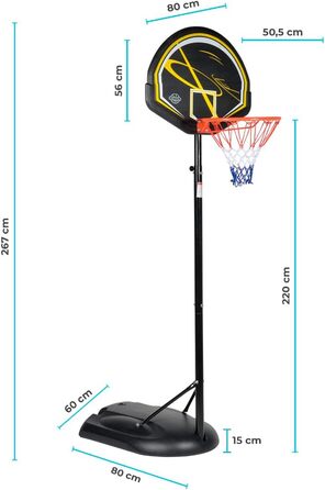 Захисний обруч для баскетбольного кільця BUMBER E-Giant Miami, сірий/чорний, унісекс, дитячий