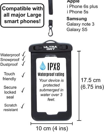 Водонепроникна сумка Ultra Dry Adventurer 5L: містка та зручна для каякінгу, риболовлі, кемпінгу (зелена)