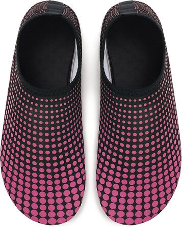 Аквашузи для плавання та йоги: легкі, швидковисихаючі, з антиковзким покриттям для жінок та чоловіків (39 EU), рожево-червоні