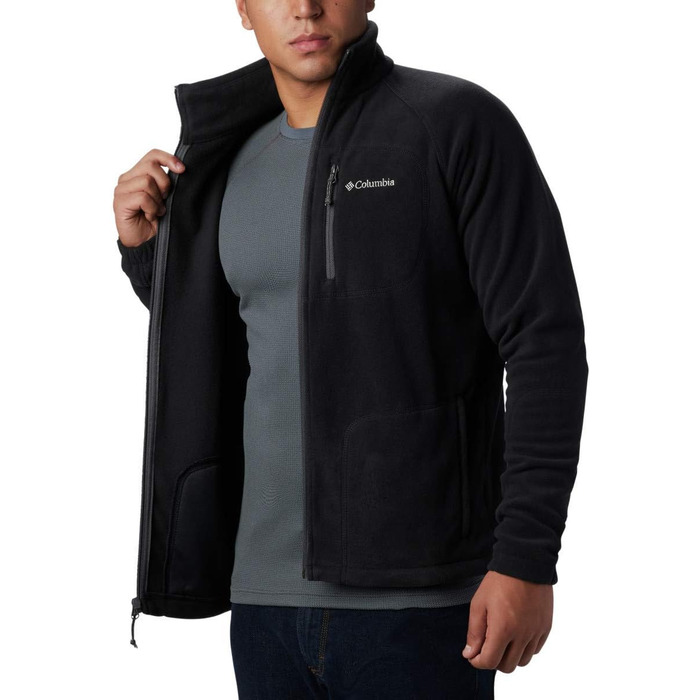 Чоловіча флісова куртка Columbia Fast Trek II Full Zip чорного кольору, розмір M