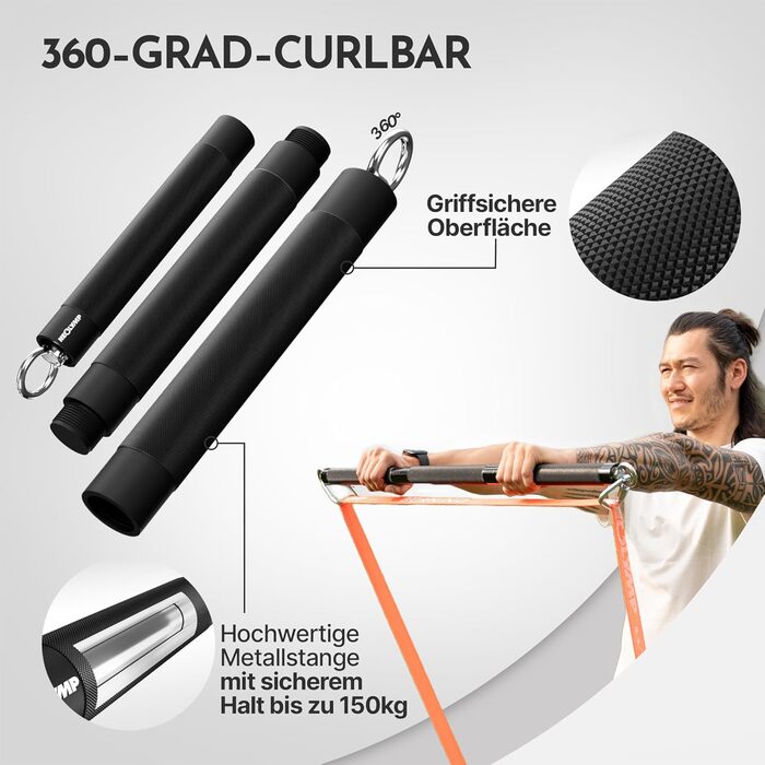 NEOLYMP Lange Fitness-стрічки: набір для силових тренувань, резинки для фітнесу, стрічки для гімнастики, фітнес-стрічки, тренувальні стрічки, для підтягувань, комплект Pro