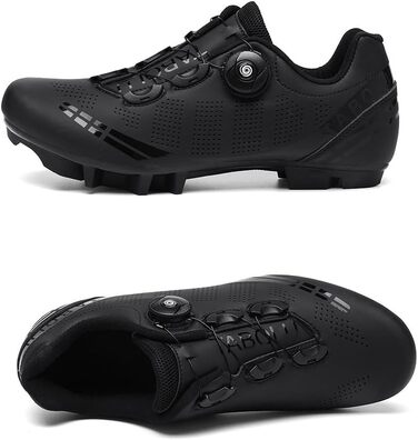 Велотуфлі для чоловіків та жінок XXXX MTB, Radsportschuhe, Mountainbike, кросівки, дихаючі, для активного відпочинку, велосипедні, Spin MTB, 36-47 EU, білий (39 EU, чорний)